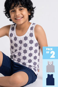 Lee Cooper Boys Vest (Pack of 2) - Multicolor — thumbnail 1